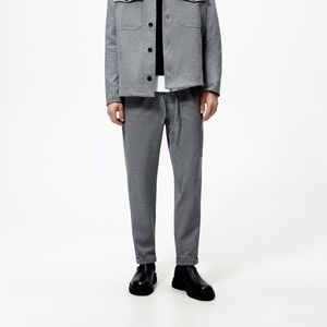 Zara jogger waist stretch pants mends medium 31 NWT